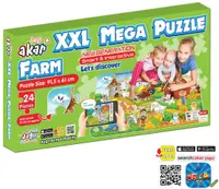 Puzzle educațional vorbitor Jagu - Ferma, 24 de piese