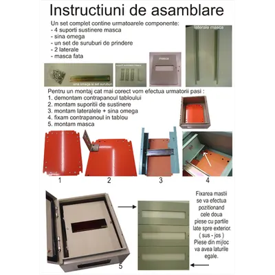 Kit masca + sina DIN 50x40x20cm - 48 module