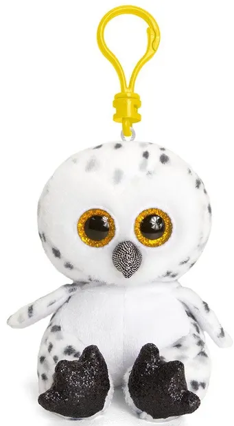 Jucarie de plus cu clips pentru rucsac Keel toys - Bufnita, 12 cm