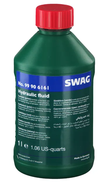 Ulei hidraulic SWAG CHF11S 99 90 6161, sintetic, culoare verde, volum 1 litru, pentru servodirectie, instalatii suspensii hidraulice, amortizoare 1L