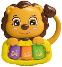 ian pentru bebeluși Raya Toys - Leu, portocaliu