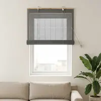 vidaXL Rulou textil Gri 50 x 160 cm Bambus