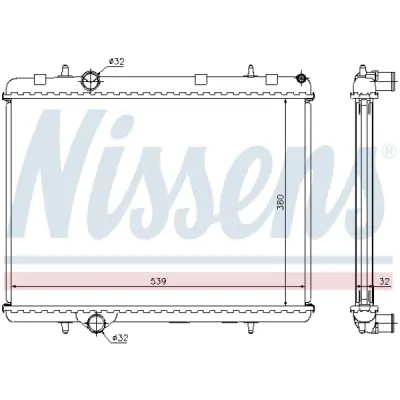 Radiator, racire motor NISSENS 636006