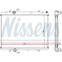 Radiator, racire motor NISSENS 636006
