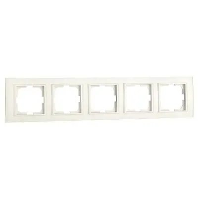 Rama cu 5 Posturi Mina Ovivo OV00460, Natural alb