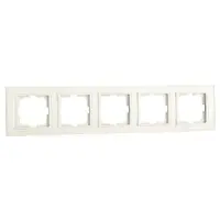 Rama cu 5 Posturi Mina Ovivo OV00460, Natural alb