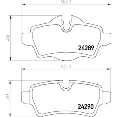 Set placute frana, frana disc BREMBO P 06 103