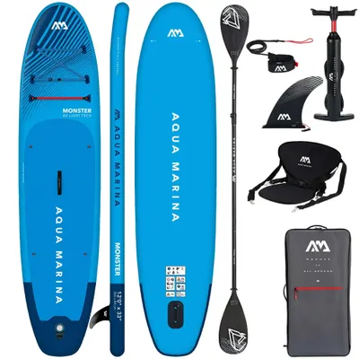 Placă SUP Gonflabilă Aqua Marina Monster 12'0" Albastru + COMBO