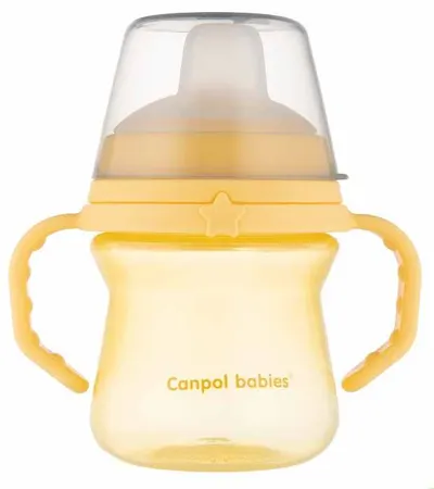 Canpol pahar antiderapant - 150 ml, galben