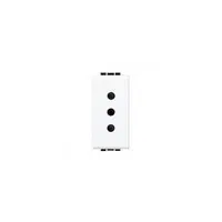 Priza standard italian de siguranta, 2 P+N, 10A, living light, alb, BTICINO