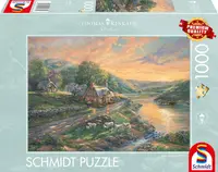 Puzzle Schmidt din 1000 piese - Zorii în Valea Smaraldului