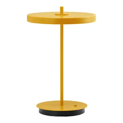 Veioză galbenă LED din metal cu abajur din metal (înălțime 31 cm) Asteria Move – UMAGE
