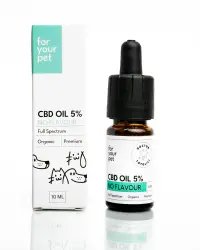 Ulei de CBD 5% pentru Caini si Pisici Fara Aroma Doctor Totolici, 10 ml