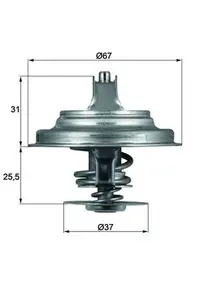 Termostat Lichid Racire (80 C) Potrivit Mercedes G (w460), V (638 2); Seat Alhambra, Leon, Toledo Ii; Vw Bora, Bora I, California T4 Camper, Crafter 30-35, Crafter 30-50 1.9-3.0d 12.79-05.13
