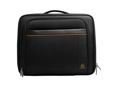 Troler compact cu 2 roti laptop, 44x37x20 cm, Exactive Exatrolley Exacompta 18334E, negru