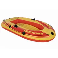 Barca Tropicana JILONG 100-25, 185 cm x 98 cm x 28 cm, rosu/galben