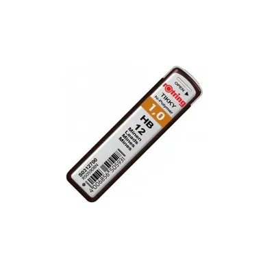 Mina creion mecanic 1.00mm, 12buc/cut, Rotring Tikky, HB
