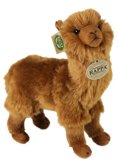 Jucărie de plus Rappa Eco Friends - Lamă, 23 cm, maro