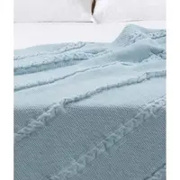 Cuvertură albastră 200x220 cm Trenza – Oyo Concept