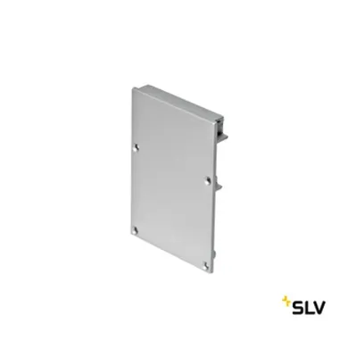 End cap for GLENOS ALU-PROFIL with cover, ilvergrey,2 pieces