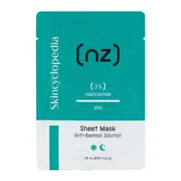 Masca de fata tip servetel cu 3% niacinamida si zinc, 20ml, Skincyclopedia