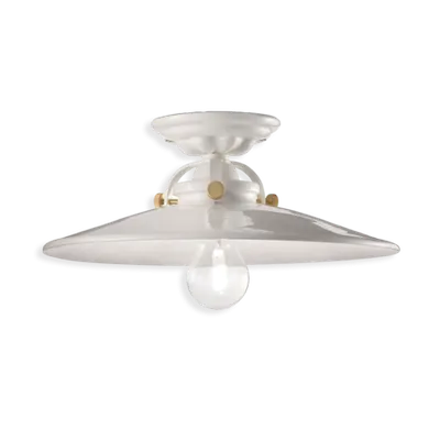 Plafoniera, lampa de tavan RETRO B&W FINISH 02 - SMALTO BIANCO C104