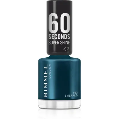 Rimmel 60 Seconds Super Shine lac de unghii culoare 103 Emerald 8 ml