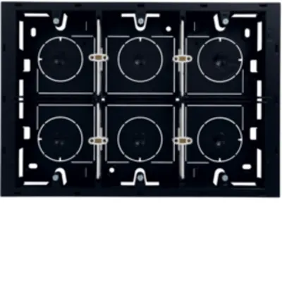 Adaptor montaj pe tencuială 16M, negru