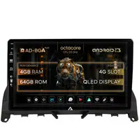Navigatie Mercedes Benz C-Class W204 (2006-2012), Android, A-Octacore 4GB RAM + 64GB ROM, 9 Inch - AD-BGA9004+AD-BGRKIT419
