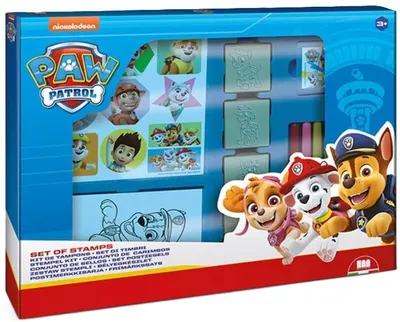 Kit creativ pentru desen Multiprint Paw Patrol - Cu 4 stampile