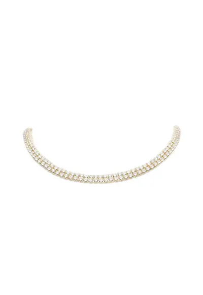 Chocker Tennis Dublu Auriu