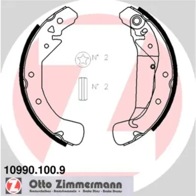 Set saboti frana ZIMMERMANN 10990.100.9