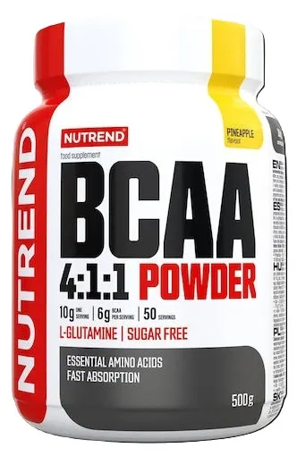 BCAA 4:1:1 Powder, ananas, 500 g, Nutrend