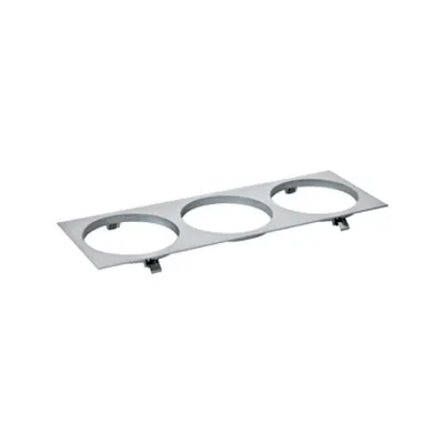 Ferronego Installation frame 111 square / 3-fach silver