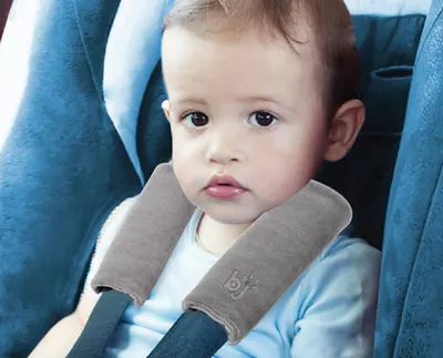Set 2 protectii pentru centura de siguranta BabyJem gri