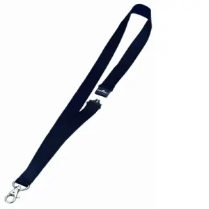Snur textil pentru ecuson Durable, 80 cm, negru