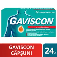 Gaviscon capsuni, Reckitt Benckiser | 24 comprimate