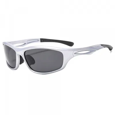 Ochelari De Ciclism Unisex Techsuit 9309, Polarizati, Argintii Gri