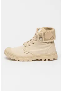 Tenisi hi-top cu varf cu pelicula de cauciuc Baggy - Bej deschis