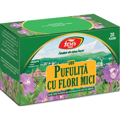 Pufulita cu flori mici, iarba, U89, ceai la plic, Fares | 20 plicuri