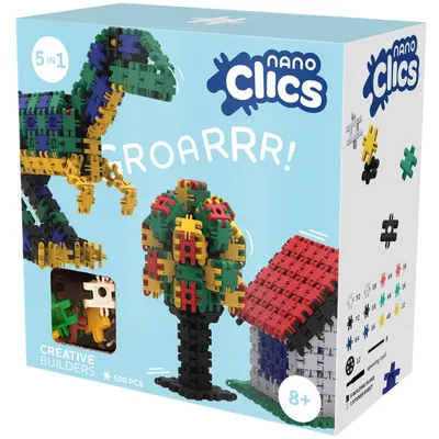 Constructor NanoClics - Creative Builders, 500 piese