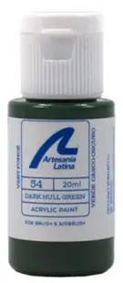 Vopsea acrilică pe baza de apă Artesania Latina - Dark Hull Green (20 ml)
