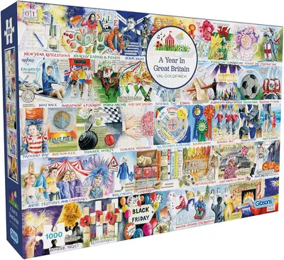 Puzzle Gibsons din 1000 piese - Un an în Regatul Unit