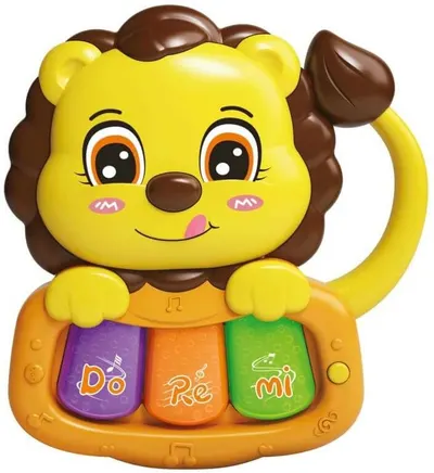 ian pentru bebeluși Raya Toys - Лъвче, жълто