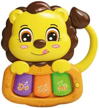Pian pentru bebeluși Raya Toys - Leu, galben