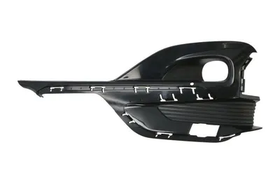 Grila ventilatie bara fata stanga potrivit FORD PUMA 2 dupa 2019 - (cu orificii lampa ceata, plastic, negru lucios, ST)
