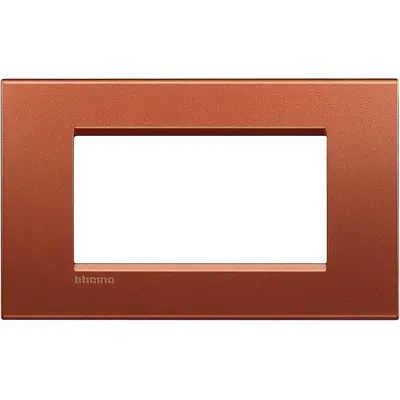 Rama ornament 4 module Bticino Living Light LNA4804RK, caramiziu