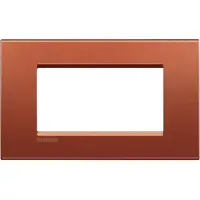 Rama ornament 4 module Bticino Living Light LNA4804RK, caramiziu