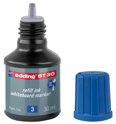 Cerneală pentru markere pentru tablă albă Edding BT 30 - Albastru, 30 ml