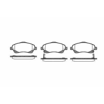 Set placute frana, frana disc REMSA 1046.02